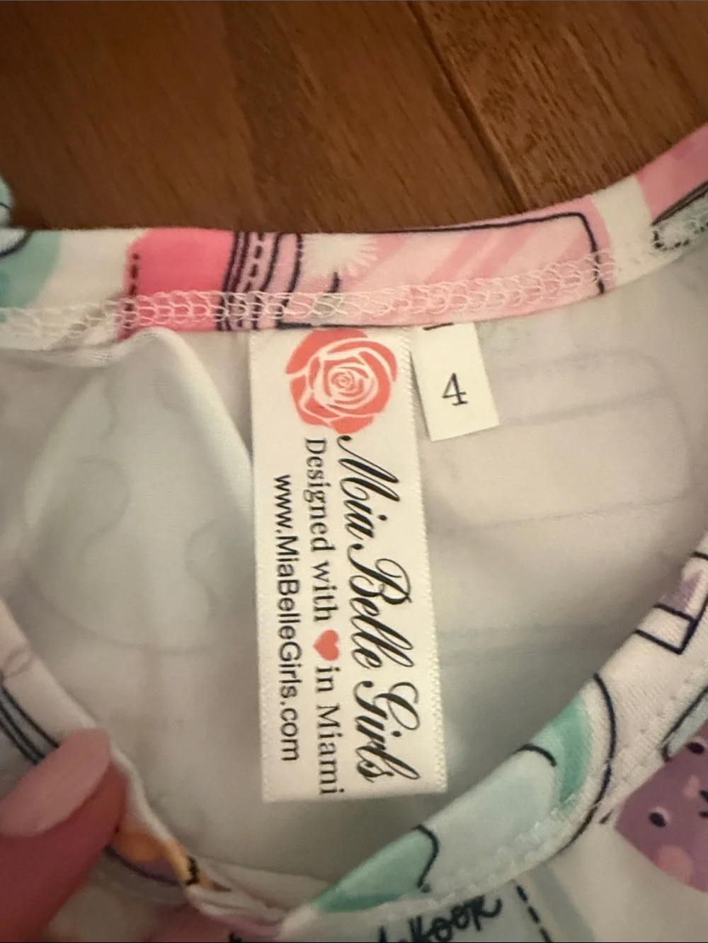 Mia Belle Girls cute white